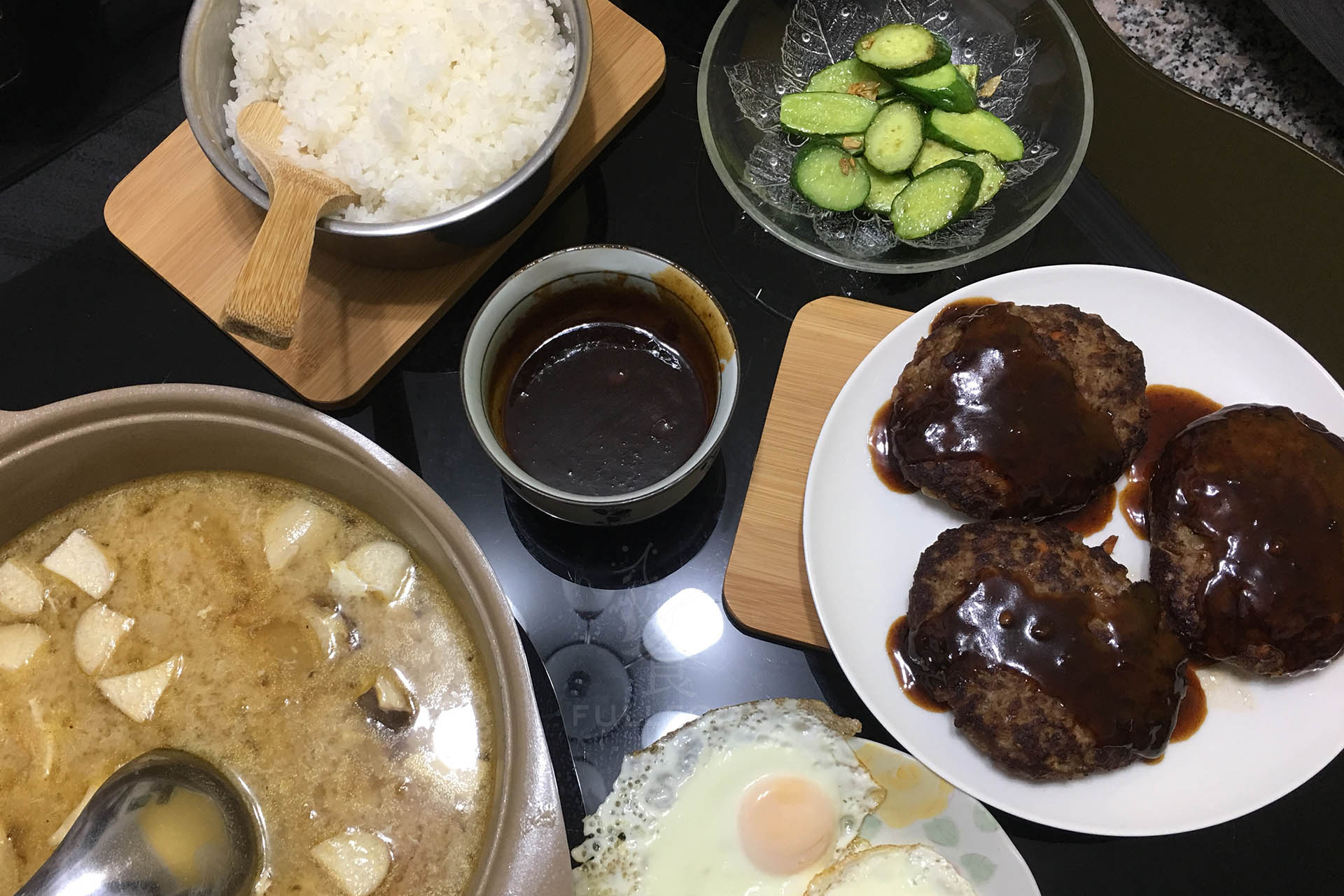 hamburger with rice2