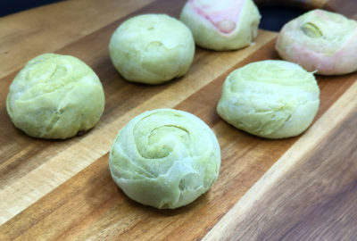 azuki matcha mochi pastry