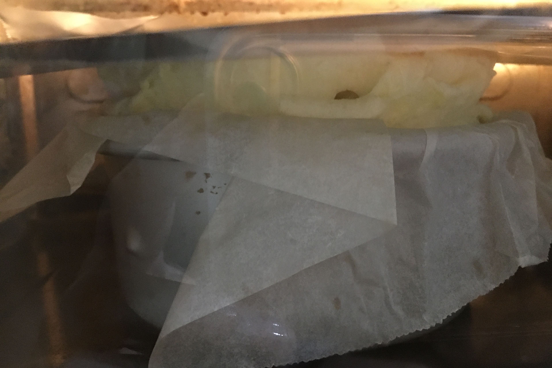 basque burnt cheesecake-baking2